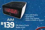Aim FM Alarm Clock Radio ACR9
