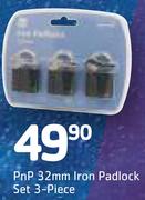 PnP 32mm Iron Padlock Set 3 Piece