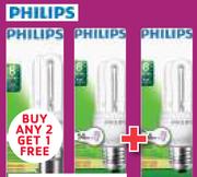 Philips 11W Or 14W BC, ES Or SES Warm White Or Cool White Energy Saving Globe-Each