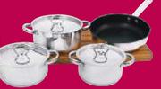 O2 Stainless Steel Cookware Set 7 Piece-Per Set