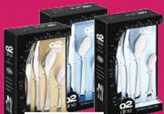 O2 Dine Kent, Soho Or Bali Cutlery Set 16 Piece-Per Set