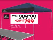 Blue Mountain Quick Set-Up Gazebo 3x3m