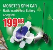 Monster Spin Car Radio Controlled, Battery Operated