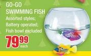 Go-Go Swimming Fish Battery Operated, Fish Bowl Excluded-each 