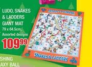 Ludo, Snakes & Ladders Giant Mat 79 x 64.5cm