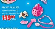 My Vet Play Set With Sturdy Carry Box, Pet & Accessories-Per Set