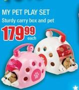 My Pet Play Set Sturdy Carry Box And Pet-Each