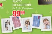 Plastic Collage Frame For 5.10 x 15cm Photos