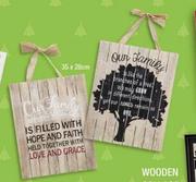 Wooden Plaques 35 x 25-Each