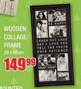 Wooden Collage Frame 29 x 65cm