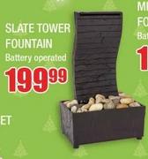Slate Tower Fountain Battery Operated 