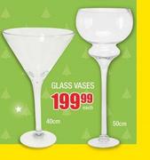 Glass Vases (40cm & 50cm)-Each