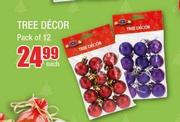 Tree Decor Pack of 12-Each