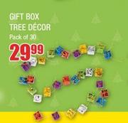 Gift Box Tree Decor Pack Of 30