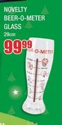 Novelty Beer-O-Meter Glass 29cm