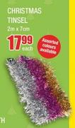 Christmas Tinsel 2m x 7cm-Each