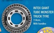 Intex Giant Tube Monster Truck Tyre 114cm With Handles