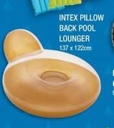 Intex Pillow Back Pool Lounger 137 x 122cm