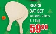 Beach Bat Set With 2 Bats & 1 Ball
