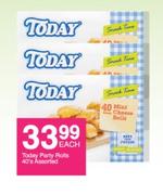 Today Party Rolls Assorted-40's