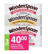Wooden Spoon  Margarine White Yellow Brick-3 x 500g