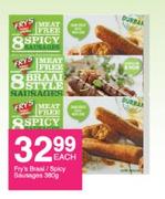 Fry's Braai/Spicy Sausages-380g Each