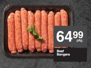 Beef Bangers-Per Kg
