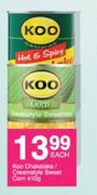 Koo Chakalaka/Creamstyle Sweet Corn-410g Each