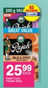 Rajah Curry Powder-200g Each