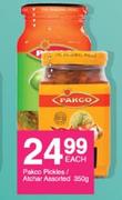Pakco Pickles/Atchar Assorted-350g Each