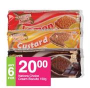 Nations Choice Cream Biscuits-6 x 150g