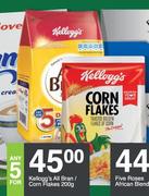 Kelloggs All Bran/Corn Flakes-5 x 200g