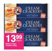 Bakers Cream Crackers-200g Each