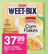 Bokomo Weetbix-900g/Corn Flakes-1Kg Each