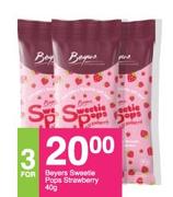 Bayers Sweetie Pops Strawberry-3x40g