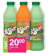 Fusion Juice-3x1Ltr 