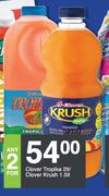 Clover Tropika 2Ltr/ Clover Krush 1.5Ltr-For 2 