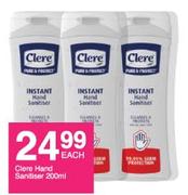 Clere Hand Sanitizer-200ml Each