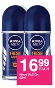 3Nivea Roll On-50ml Each
