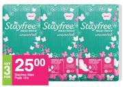 Stayfree Maxi Pads 10's Pack-For Any 3