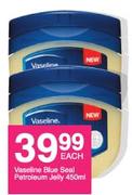 Vaseline Blue Seal Petroleum Jelly-450ml Each