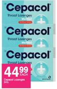 Cepacol Lozenges-24's Pack Each