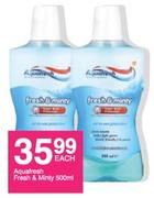 Aquafresh Fresh & Minty-500ml Each