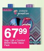 Skip 1.5Ltr + Comfort 800ml Bottle Value Pack