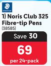 Staedtler Noris Club 325 Fibre-Tip Pens-Per 24 Pack