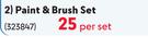 Croxley Create Paint & Brush Set-Per Set