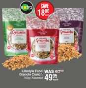 Lifestyle Food Granola Crunch Assorted-750g Each