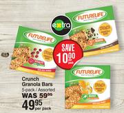 Futurelife Crunch Granola Bars 5 Pack Assorted-Per Pack