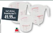 Chef's Kitchen Measuring Jugs-3's Each