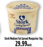 Stork Medium Fat Spread Margarine-1Kg Each